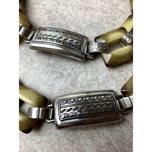 Vintage Bead Silver Metal Buckle Waist Chain Belt — Women’s Adjustable One Size - Picture 8 of 8